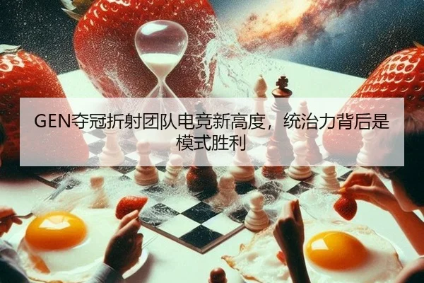 GEN夺冠折射团队电竞新高度，统治力背后是模式胜利